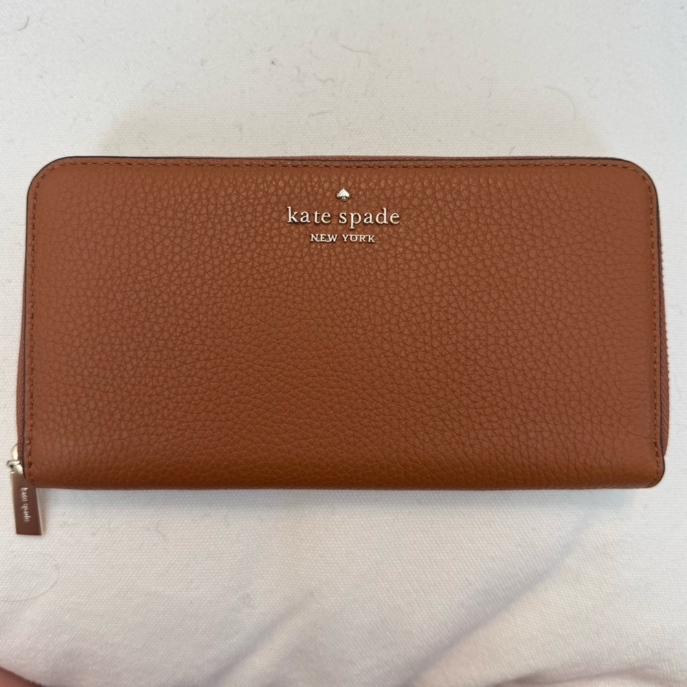 New Kate Spade Brown Continental Leather Wallet - Picture 4 of 4